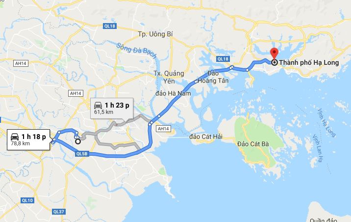 Từ Hải Phòng Hạ Long 1