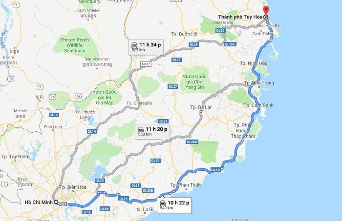 Từ Sài Gòn đi Phú Yên 1
