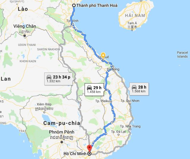 Từ Thanh Hóa đi Sài Gòn 1