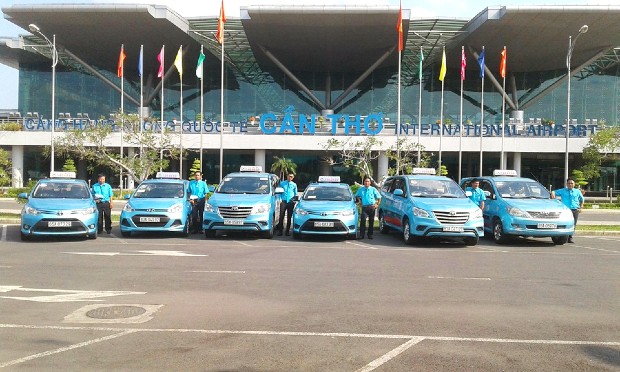 Đón taxi từ sân bay Cần Thơ về quận Ninh Kiều nhanh và tiện, giá cước tính theo km