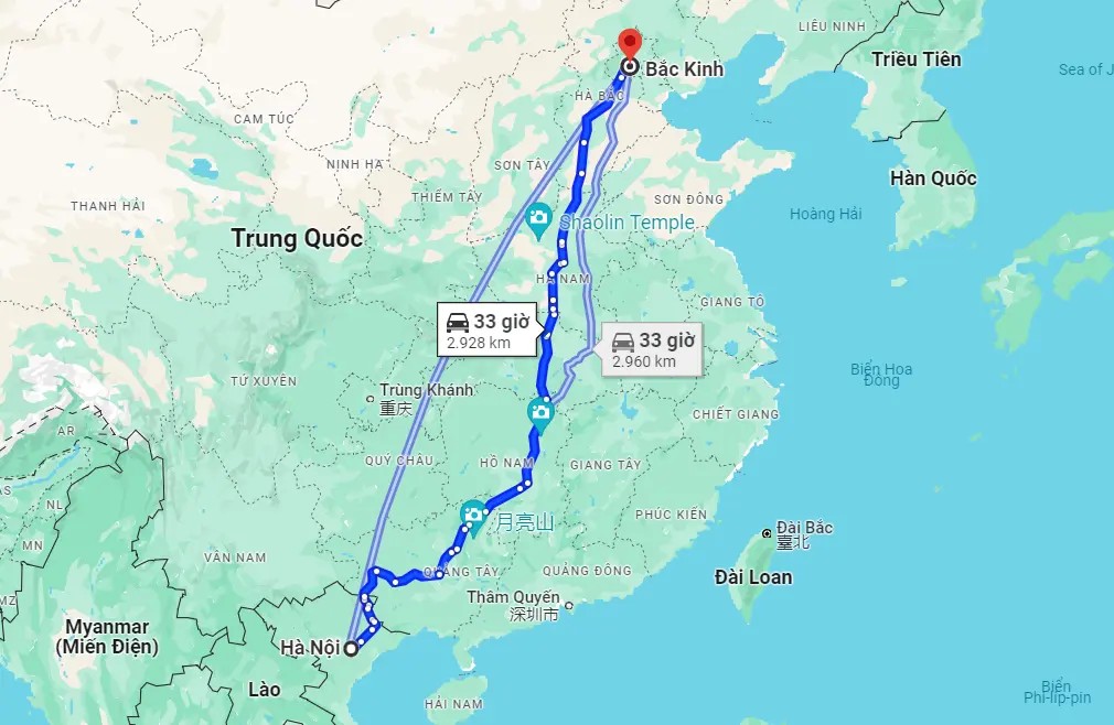 Từ Đền Hùng đến Giang Điền bao nhiêu km? Cách đi nhanh