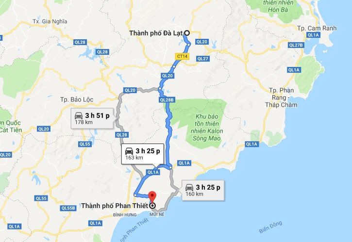 Từ Bình Dương đến Đà Lạt bao nhiêu km? Lộ trình, thời gian và chi phí