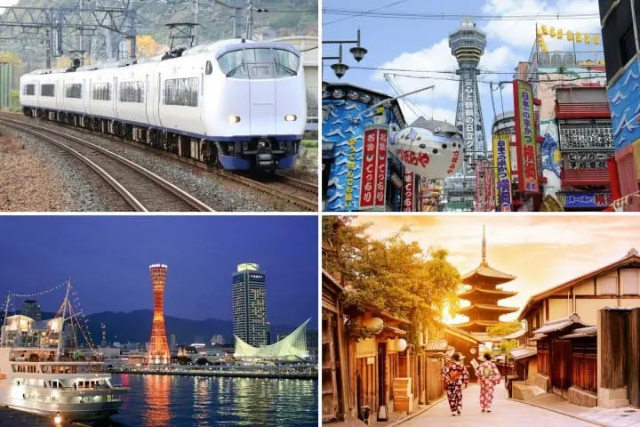 Lộ trình kết nối Kansai: đi Osaka, Kobe, Kyoto từ sân bay Kansai KIX