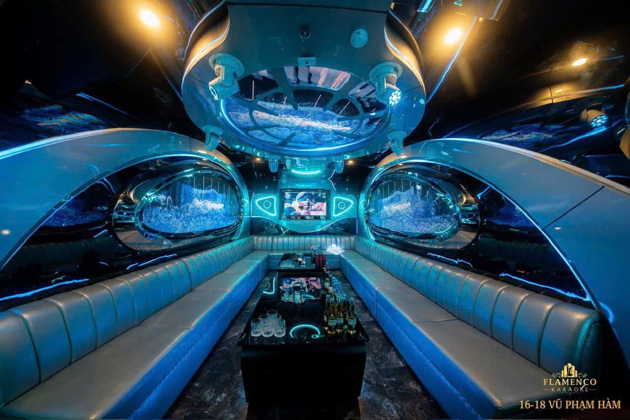 Không gian phòng hát sang trọng và ấm cúng tại Flamenco KTV