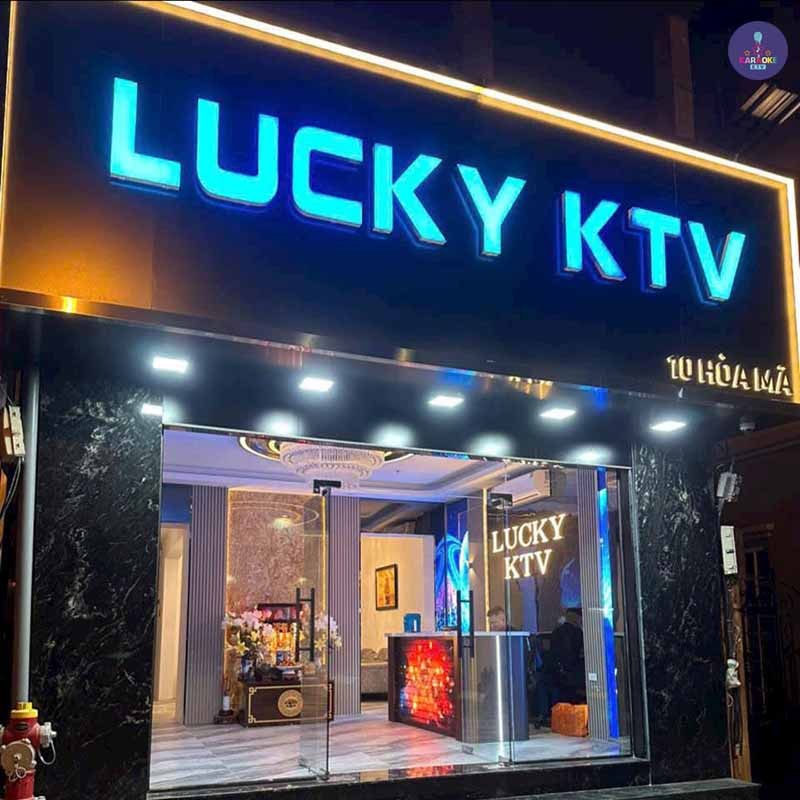 Không gian ấm cúng tại Karaoke Lucky KTV 10 Hòa Mã